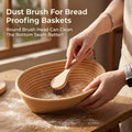 Horse Hair Brush, Wood Sourdough Cleaner Banneton Brush for Proofing Basket