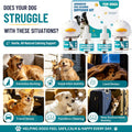 Upgraded Dog Calming Diffuser with 2 Plug-in + 4 Refill, Dog Calming Pheromones Diffuser Starter Kit for Anxiety Relief,