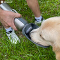 LumoLeaf Portable Dog Water Bottle 27 OZ, Stainless Steel Pet Travel Water Bottle Dispenser for Walking, Hiking and Outd