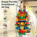 Bird Toys Parrot Toys Natural Wood Blocks Bird Chew Toy