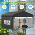 Oxford Cloth Kennel Cover Waterproof PVC Window