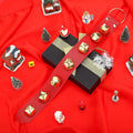 Frienda Hanging Jingle Sleigh Bells 7-Bell Dog Doorbells for Door Knob Faux Leather Belts Go Outside Dog Bells Christmas