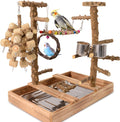 Bird Perch Stand, Multi-Layer Bird Playground, Parrot Cockatoo Parakeet Chew Toys