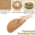 kathson 18PCS Pigeon Nest Pads,Natural Coconut Fiber Parakeet Nesting Material,Bird Egg Mat Hatching Bedding Accessories,Pigeon Nesting Bowl Breeding Pads for Chicken,Finch,Quail