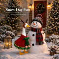 Christmas Porch Goose Outfit Set for 23" Lawn Goose with Santa Cape