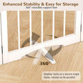 Free Standing Dog Gate Indoor, Foldable Dog Gate for Stairs Doorways