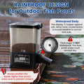 hygger 5L Solar Rechargeable Fish Feeder, Waterproof Pond Fish Food Dispenser for Outdoor Koi, Auto Timer Aquarium Feede