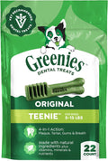 Greenies Teenie Original Natural Dental Dog Treats, Chicken, 22 Count