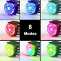 Tubasion 2-Pack Dog Lights for Night Walking, Upgraded 8 Modes Rechargeable Dog Collar Lights for Nighttime Clip On, IPX