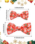 PET SHOW 10 Pack Holiday Large Dog Bowties Sliding on Collar