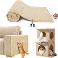 Couch Wall Corner Protector for Indoor Cats, Khaki, 39.3x15.8In