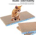 8 Packs in 1 Cat Scratch Pad, Cat Scratcher Cardboard,Reversible,Durable Recyclable Cardboard, Premium Scratch, Suitable for Cats to Rest, Grind Claws and Play (0.8" H(8 Packs))