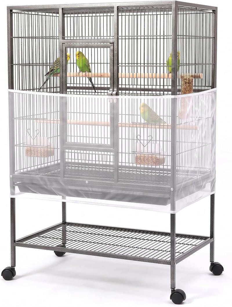 Universal Bird Cage Seed Catcher, Adjustable Bird Cage Cover 90-118''