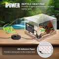 iPower Reptile Heat Mat Under Tank Warmer 4W/8W/16W/24W Terrarium Heater Heating Pad with Temperature Adjustable Control