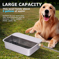 ZHEQOGZH 3 Gallon Automatic Dog Water Dispenser for Large Dogs Stainless Steel Bowl, Large Self Filling Auto Water Bowl Outdoor for Cats Livestock Chicken