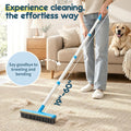 Hippih Carpet Rake for Pet Hair Removal Tool - 60" Reusable Long Handle Set
