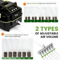 hygger Powerful Rechargeable Aquarium Air Pump, Adjustable Battery-Powered Oxygen Aerator for Fish Tank Emergency, Comme