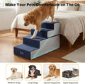 Veehoo Dog Stairs for Bed Couch Large Dogs Extra Wide 20", Pet Steps 24" H