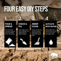 Rhino Power Bond Plus - Polymeric Sand for Pavers and Stone Joints up to a Maximum of 2 inches. (20 Pound, Brown)
