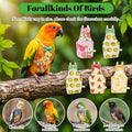 5 PCS Bird Diaper, Reusable Parrot Nappy Flight Suit Washable Pet Bird Diapers with Waterproof Inner Adjustable Straps B