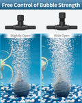 Pawfly Aquarium Air Control Valves for 3/16" ID Airline Tubing Single Way Plastic Air Flow Controllers Regulators Adjust