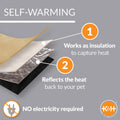 K&H PET PRODUCTS Self-Warming Crate Pad Mocha X-Small 14 x 22 Inches