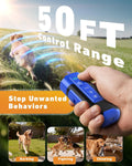 Dog Bark Deterrent Devices-Ultrasonic Anti Barking Device for Dogs with 50ft Range, Rechargeable No Barking Device for O