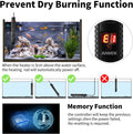 Aquarium Heater 300W Upgraded Fish Tank Heater With Leaving Water Automatically Stop Heating And Advanced Temperature Co
