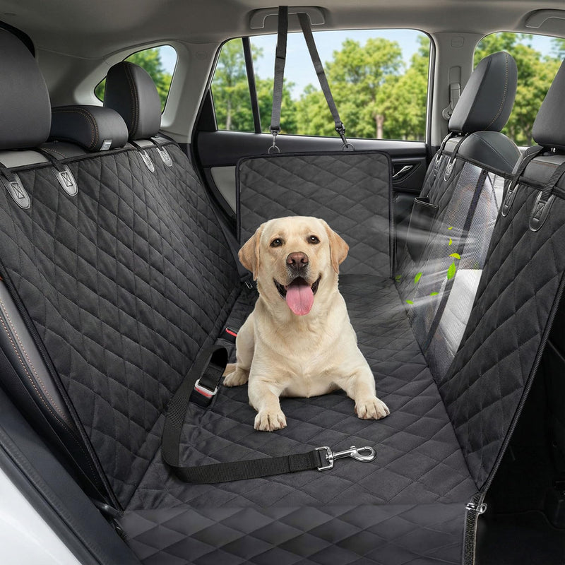 Dog Car Seat Cover, 600D Heavy Dute Durable Car Seat Cover for Dogs Pets, 100% Waterproof Scratch Proof Nonslip Dog Hammock for Cars, Seat Covers Protector with SeatBelt for Pet Sedan SUV Trucks