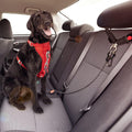 Chew Proof Dog Car Seat Belt, 2 in 1 Steel Cable Dog Car Accessories Headrest Restraint Doggie Car Seatbelt for Medium L