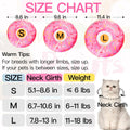 WONONE Cat Cone Collar Soft, Adjustable Cat Recovery Collars Spay Cones to Stop Licking, Cute Kittens Donut E Collar After Surgery, Anti-Lick Wound Healing Elizabetan Collars for Kittens (Pink, Small)