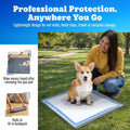 Skywin TidyFriend Travel Friendly Dog Pee Pad Holder Fits Up to 24” x 24” Wee Wee Pee Pads - Flexible Rollable Silicone Mat with Soft Edge - Quick Wipe & Potable Dog Pad Holder (Dark Grey)