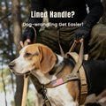 Forestpaw No Pull Dog Harness with Large Handle,Slip on Reflective Vest with Quick Release Buckle,Comfortable Flannel Lining for Medium Large Dogs Walking Training (Includes 3 Patches),Brown M