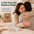 Pet Loss Sympathy Gift, Opalite Paw with Rainbow Bridge Card, in Loving Memory Keepsake, Pet Bereavement Comfort Gift, P