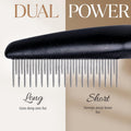 Poodle Comb with Rotating Teeth - 5-in-1 Dog Dematting Tool - Used for Small Size Breeds and Puppies - Cat Comb for Shedding and Deshedding