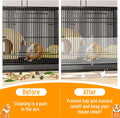 PETKNOWS 12 Pack 11.8 x 7.9 inch Clear Cage Edge Liner Protection for Rabbit