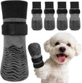 Kuoser Anti Slip Dog Socks with Double-Sided Grippers for Hardwood Floors