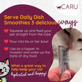 Caru - Daily Dish Chicken Smoothies - Lickable Treat for Cats - Supports Pet Hydration - Wet Cat Food/Meal Topper - Traceable Ingredients - Wheat, Corn & Soy Free - Non-GMO - 0.5 oz - 4 Tubes