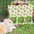 UPINS 2 Pack Guinea Pig Hay Feeder Bag,Bunny Rabbit Cage Bag Hanging Holder