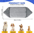 WOUSEDO Microfiber Chenille Dog Towel 1 Pack, Super Absorbent & Quick Dry