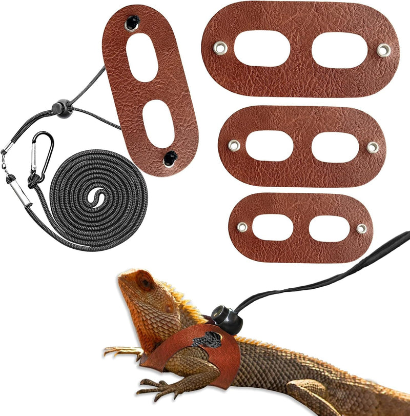 Lizard Adjustable Harness Leash,Bearded Dragon Harness Leash Set for Guinea Pig,Chameleon and Other Small Animal,Outdoor