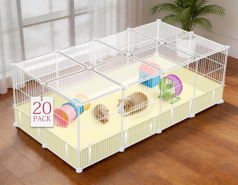 VISCOO 20 Panels Guinea Pig Cages, 48