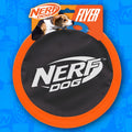 Nerf Dog Zone Flyer Dog Toy, Flying Disc, Lightweight, Durable and Water Resistant, Great for Beach and Pool, 10.5 inch 