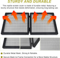 Screen Cover for Hinged Door, Aquarium Lid for 10 Gallon Fish Tank