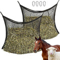 2PCS Slow Feed Hay Net for Horses, 1.5" Openings, Black, 35"x47"