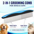 Pat Your Pet Deshedding Dog Brush For Shedding – Cat Brushes For Indoor Cats, Double-Sided Cat Brush Deshedding & Grooming Tool For Long Haired And Short Haired Dogs, Skin-Friendly