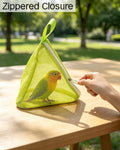 Parrot Triangle Mesh Bag Bird Walking Carrier with Hanging Loop