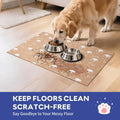 Cooyes Large Dog & Cat Food Mat 16"×24", Ultra-Absorbent Dog Bowl Mat