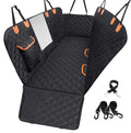EasyHaWei Dog Car Seat Cover for Back Seat 600D Scratchproof Nonslip Durable Waterproof Cars Pet Backseat Covers with Mesh Window Dogs Hammock for Car，SUV, Truck (54" W x 58" L)