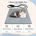 Verla Pet Heating Pad for Cats & Dogs with Timer, 6 Heat Levels